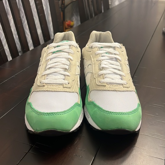 Saucony Shadow 5000 shoes sneakers new S70667-1 men’s sizes green white grey - Picture 5 of 12